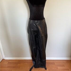Abercrombie & Fitch Black Vegan Leather Pants